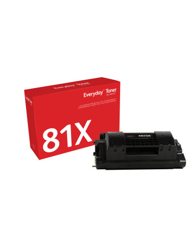 Everyday Toner Noir ™ de Xerox compatible avec HP 81X (CF281X), Grande capacité
