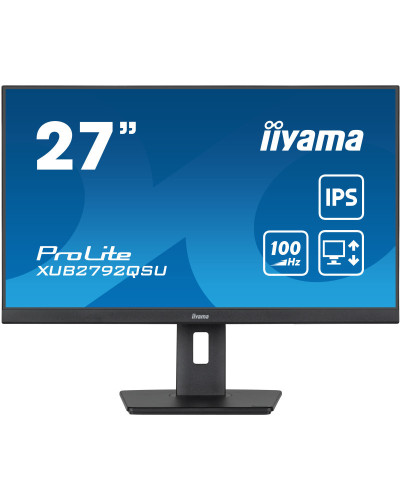 iiyama ProLite XUB2792QSU-B6 écran plat de PC 68,6 cm (27") 2560 x 1440 pixels Full HD LED Noir