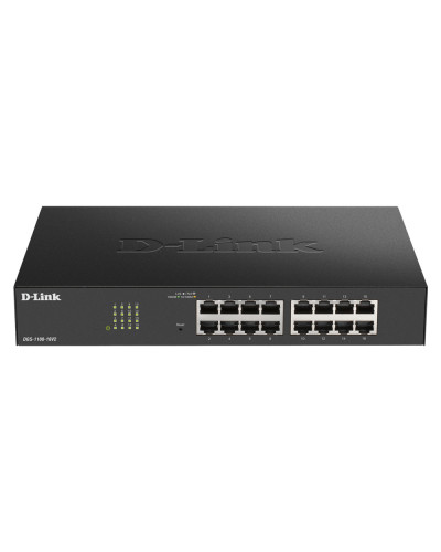 D-Link DGS-1100-16V2 Géré L2 Gigabit Ethernet (10/100/1000) Noir