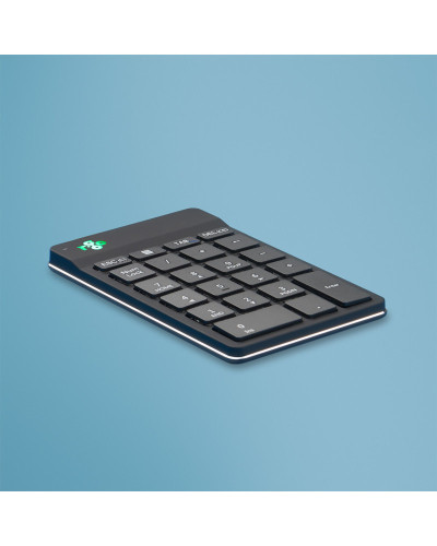 R-Go Tools Clavier R-Go Numpad Break, clavier numérique ergonomique avec logiciel de pause, bluetooth, noir