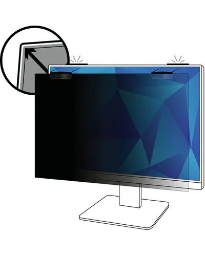3M Filtre de confidentialité pour moniteur bord-à-bord 23.8 po, 16:9, PF238W9EM