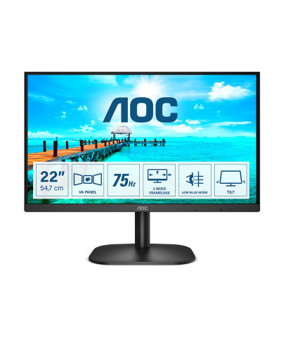 AOC B2 22B2H/EU LED display 54,6 cm (21.5") 1920 x 1080 pixels Full HD Noir
