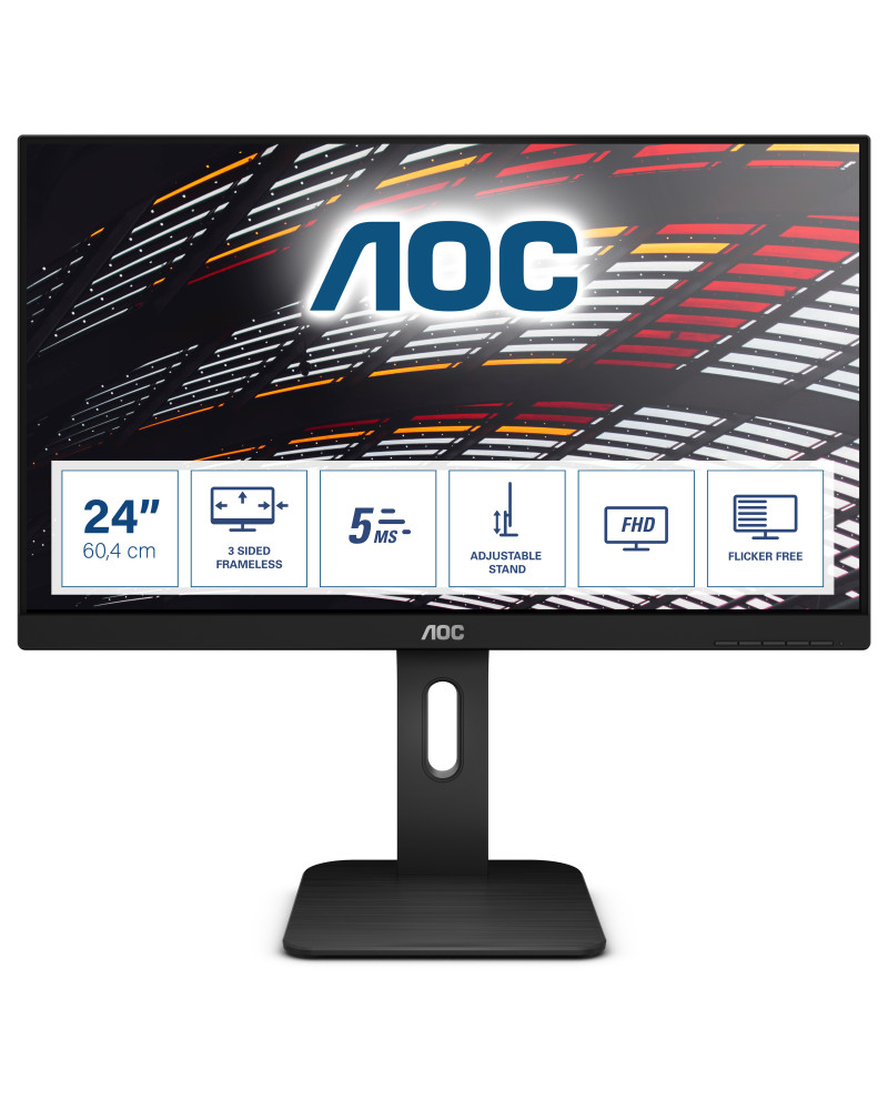 AOC P1 24P1 écran plat de PC 60,5 cm (23.8") 1920 x 1080 pixels Full HD LED Noir
