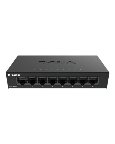 D-Link DGS-108GL Non-géré Gigabit Ethernet (10/100/1000) Noir