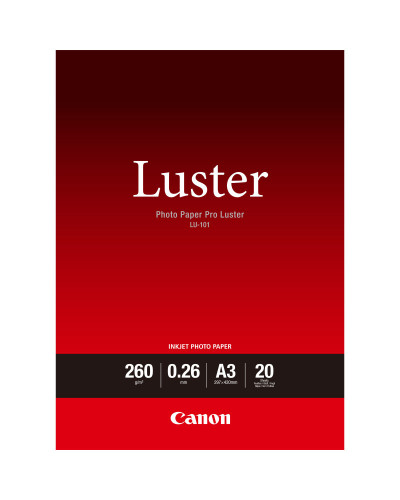 Canon Papier Photo Professionnel Lustré LU-101 A3 - 20 feuilles