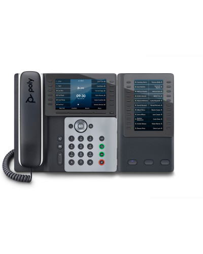 POLY Téléphone IP Edge E550 compatible PoE